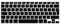 System-S Silikon Tastaturschutz Tastaturabdeckung QWERTZ Deutsche Tastatur Abdeckung Schutz für MacBook Pro 13 15 17 iMac MacBook Air 13 in Schwarz