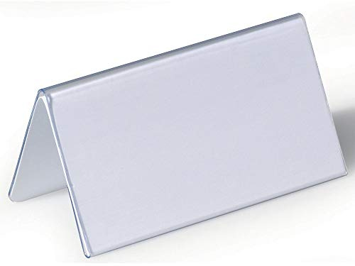 DURABLE | Tischnamensschild aus Hartfolie | Dachform | HxB 52/104 x 100 mm | VE 75 Stk