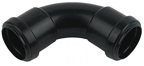 FLOPLAST 32mm Black Pushfit Waste Pipe Bend - Bag of 10