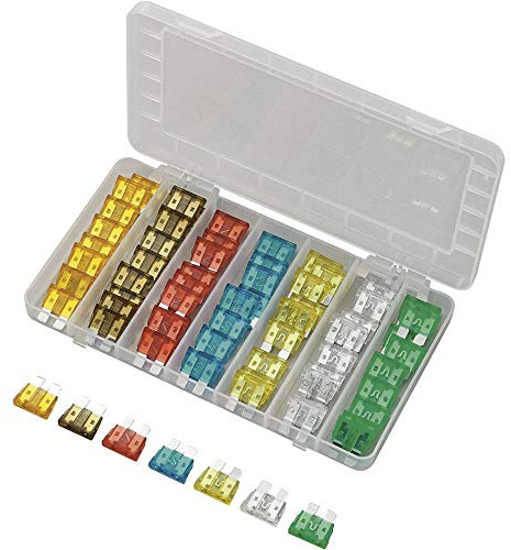 TRU COMPONENTS Standard Flachsicherung 5 A, 7.5 A, 10 A, 15 A, 20 A, 25 A, 30 A 70 Teile