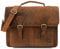 LEABAGS Leder Aktentasche Herren & Damen I Echtleder Laptoptasche bis 15 Zoll I Umhängetasche mit Schultergurt I Schultertasche I Messenger Bag I Arbeitstasche I Lehrertasche I Fox