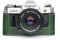 Case for Canon New AE-1 A-1 (No Handle), Zakao Handmade Genuine Real Leather Half Camera Case Bag Cover for Canon New AE-1 A-1 (No Handle) With Hand Strap (Green)