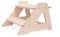 MAMOI® Kinder Tritthocker Zweistufig aus natürlichem Holz | Modernes Design Stockerl für Kinder | Sicher und Universell Kinderschemel 2 Stufen 100% ECO | Made in EU