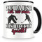 Samunshi® Eishockey Tasse mit Spruch Zuhause ist Eishockey Geschenk für Eishockey Fans Kaffeetasse groß Lustige Tassen zum Geburtstag schwarz 300ml