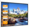 DKIEI Pull Down Projector Screen 92in, Projection Screen for 4K 3D 1080P HD, Wall & Ceiling Mount Manual Projector Screen with 4:3 Ratio Matte White Screen for Indoor Outdoor Public Display, 181x136cm