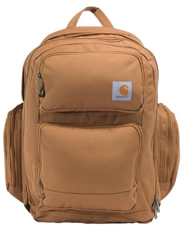 Carhartt Force Pro Backpack 17-Inch Laptop Sleeve and Portable Charger Compartment, Brown, One Size