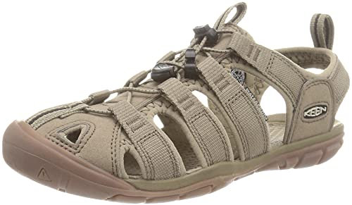 KEEN Damen Clearwater CNX Sandalias, Timberwolf/Timberwolf, 37.5 EU