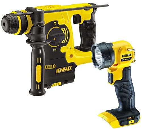 Dewalt 18V XR Li-ion SDS+ Rotary Hammer Drill & Work Light Torch Body Only