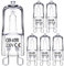 EvaStary Ampoule Halogène G9, Ampoules Halogènes, Dimmable 25W 40W 230V Angle de Faisceau 360 degré Ampoules Capsules G9 pour Lustre, Mur, Chevet, Galeries (40W)