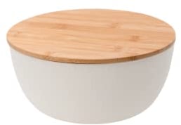 Yboo 0016-SAL28-01 Salatschüssel mit Bambusdeckel