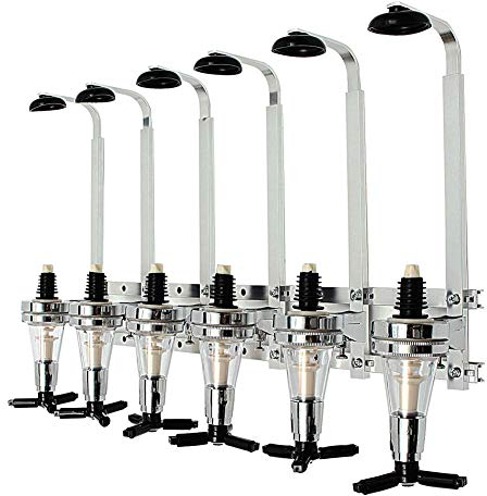 MXXHFC Optic Weinflaschenspender Bar Butler 6 Flaschen Wandhalterung Flaschenständer Getränke Schnaps Spirituosen Halterung für Home Bar Party