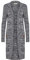 OXMO OXPhiletta Damen Lange Strickjacke Grobstrick Cardigan Longstrickjacke aufgesetzte Taschen 100% Baumwolle Regular fit, Größe:L, Farbe:Insignia B (791991)