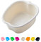 AXLOFO® Large Spa Foot Bath Bowl, Sturdy Plastic Foots Soak Bowl, Massage Foots Pedicure Bowl, Detox, feet soak, Extra FootBath foot basin For Soaked to Remove Dead Skin, Calluses (white)