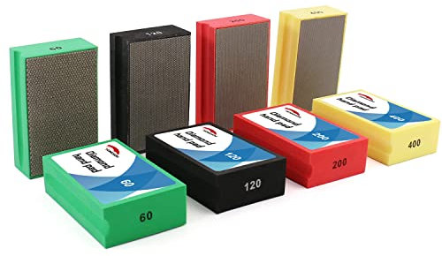 HOMESOM 4PCS Diamante Mano Lucidatura Pad Elettrolitico Diamante Strumenti Pad Per Grante MarbIe Pietra Vetro