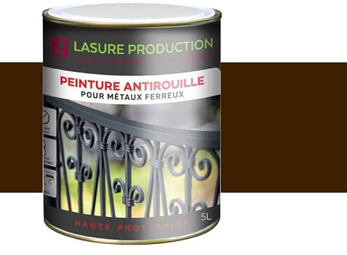 PEINTURE ANTIROUILLE-Brun-Bidon de 5 l