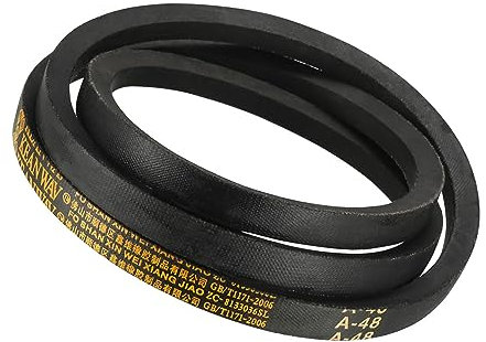 Kozelo A-48 Drive V-Belt - [48-inch Inside Circumference] A-Section Rubber Drive Belt Wrapped for Transmission Use