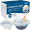 Sameky Commode Liners with Absorbent Pads | Value Pack 50 Count Universal Fit | Bedside Commode Liners Disposable and Pads for Adult Commode Chairs(50Bags + 50Pads)