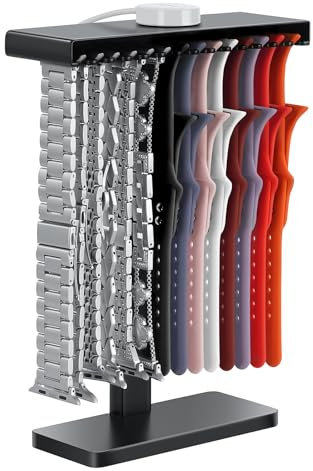 SUJOER Organizer 3 in 1 per Apple Watch Band Holder Organizer per Apple Smart Strap Silicon Rack, Groove Display per Apple Watch, Iwatch Band