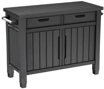 Mondo Viro Grilltisch aus Kunstharz, 2 Türen Unity XL 134 x 51,7 cm 90 h