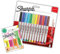 Sharpie Permanentmarker, ultrafeine Spitze für präzise Markierungen, Keilspitze, Textmarker, 12 Marker + 4 Textmarker