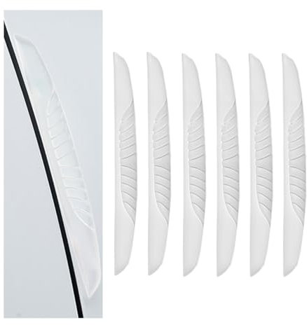 CGEAMDY 6 Stück Autotür-Kantenschutz-Aufkleber, Hochwertiger Türkantenschutz-Kratzschutz, Stoßstange Guard Anti-Scratch Protector Trim Aufkleber Seitentür(Transparent)