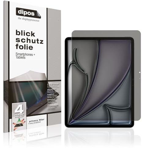dipos I Protezione Vista Compatibile con Apple iPad Air 13 Pollice M2 2024 Pellicola Prottetiva Privacy 4 Modi