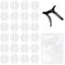 Qianyu 24 Paar Antirutsch Brillenpads Selbstklebend Brillen Nasenpads Weiche Silikon Brillenpolster Nase Dünne Brille Nasen Pad für Vollformat Sonnenbrillen Gläser Zubehör Sommer Männer Frauen
