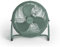 CREATE / AIR FLOOR RETRO/Ventilador industrial de suelo Verde Sage/Ventilador 12 pulgadas,flujo de aire potente, 3 velocidades,silencioso,ligero, patas antideslizantes, 55W