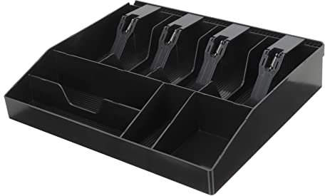 TEHAUX Kassenschublade Mit Vier Münzfächern Und Vier Geldscheinfächern Für Bargeld-organizer Geldaufbewahrungsschublade Für Supermärkte Restaurants Und Geschäfte