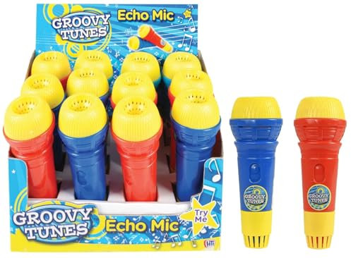 HOT BARGAINS PACK OF 2 Echo Microphones Red & Blue | Great Singing Toy Prop Mic For Kids and Adults Toy and Game