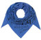 SOCCX Damen Dreieckstuch im Materialmix mit Artwork Vividblue None