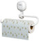 Küchenrollenhalter Ohne Bohren, Starker Saugnapf küchenrollenhalter Wand, Kunststoff Küchenrollenhalter, für Küche und Badezi (Weiß)