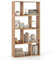 GIANTEX Bücherregal mit 8 Fächern, Raumteiler Regal 60 x 20 x 120 cm, Standregal Holz mit 2 Kippschutzvorrichtungen, Würfelregal für Wohnzimmer & Kinderzimmer (Natur)