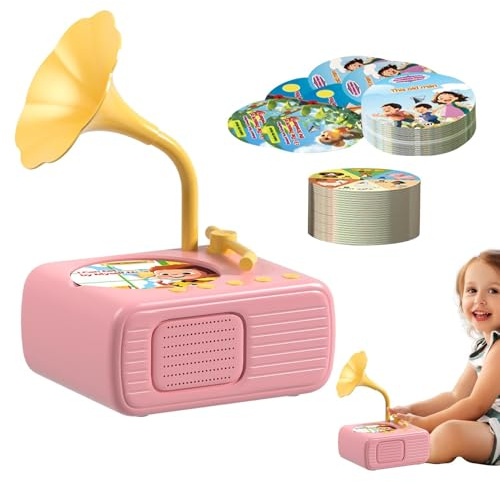 Jouet éducatif gramophone pour , jouet musical gramophone pour , jouet pour disques phonographiques musicaux pour | Lecteur de musique pour avec histoires phonogr