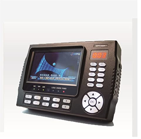 ngddf2haa Digital Satellite Signal Meter KPT-958H 4.3 Inch DVB-S/S2 TV Receiver Sat Finder Portable Multifunctional HD Satellite Finder Monitor MPGE4