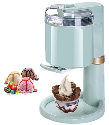 Machine a Glace, 1000ml, Portabilité, Manipulation AiséE, EntièRement Automatique, DIY, Turbine a Glace Italienne Pour Particulier.