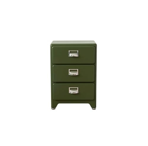 CJHFR472SG Moderne Massivholz Nachttisch Schlafzimmermöbel minimalistische Lagerung kleine Nachttisch Vintage Wohnzimmer Lagerung Sideboard Praktisch(Dark Green)