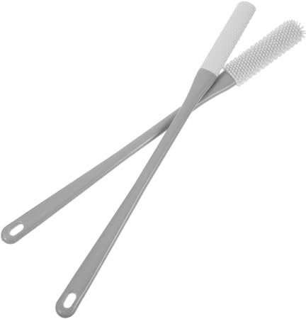Healeved 2stücke Fußbürste Mit Langem Griff Weiche Gummipeelingbürste Für Dusche Zehenzwischenraum-reinigungsbürste Fußrücken-reinigungspad Multifunktionales Fußpflegewerkzeug Zum Entfernen