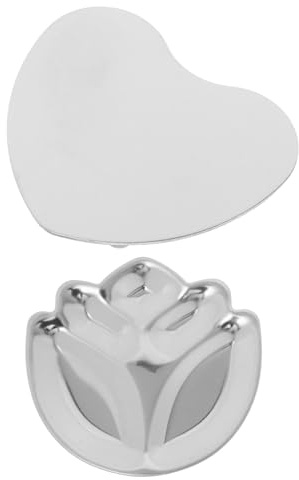 TOGEVAL 2 Stück Teiliges Nail Art Ring Palette aus Langlebiger Legierung Handliche Mischpalette für Präzises Farbmischen für Nageldesigns zu Hause Professionellen Nagelstudio