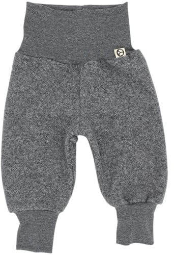 Tulipanelli Mitwachsende Babyhose aus Merino Wollfleece - Wollhose für Babys und Kleinkinder - Mitwachshose aus Merinowolle - Größen 50-74 | 68-86 | 92-104 - Einfarbig Unifarben