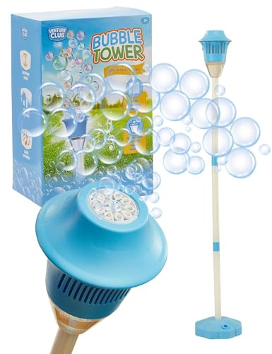 Venture Club Bubble Machine Lantern - Automatic Bubble Maker - Bubbles for Kids & Toddlers, Garden Toys & Games for Outdoor Play, Party & Active Fun - Free Standing, Easy Setup, Children Aged 3+
