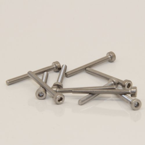dely trade Verbindungselemente 10 Stück Zylinderschrauben M4 x 40 mm Innensechskant DIN 912 Edelstahl A2