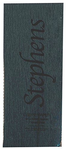 Stephens Crepe Paper Black Coloured 40% Stretch 3m x 0.5m Sheet, Quality Paper, Papercraft, Gift Wrapping, Collages, Paper Chains, Stained Glass Windows, Hard Wearing for Craft Projects