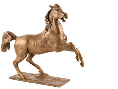 Salvadori Arte quot;sich aufbäumendes Pferd Bronzefigur, Wachsausschmelzguss