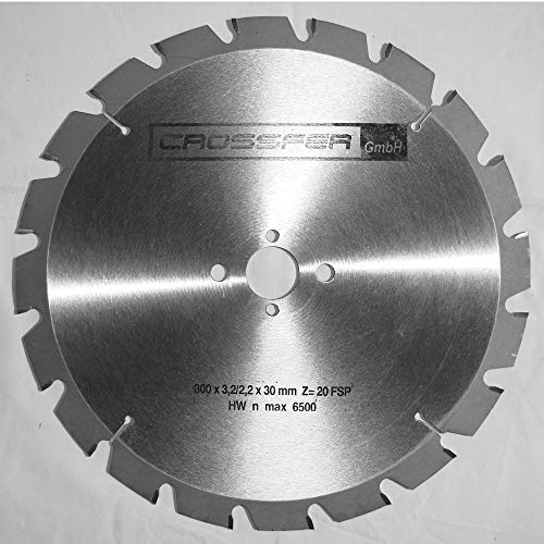 NAGELFEST Hartmetall Kreissägeblatt | Ø160 bis Ø700 mm | HM Kreissägeblatt Nagelfest für Holz | Sägen mit Wippsäge, Tischkreissäge, Kreissäge, Kappsäge | CROSSFER® (Ø300 x 30 (Z20) FSP Flachzahn)