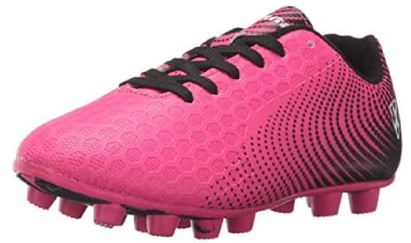Vizari Kids Stealth FG Outdoor-Fußballschuhe für Jungen und Mädchen, rosa/schwarz, 38 EU