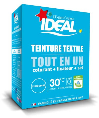 Ideal Teinture Textile Tout en un 230 g Turquoise