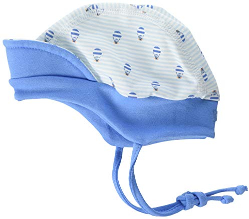 maximo Baby-Jungen Schildmütze, bedruckter Jersey Mütze, Mehrfarbig (Babyblau-Enzian-Ballon/Azur 6565), 39