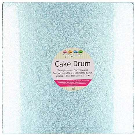 FunCakes FC1730VK - Piatto quadrato per torta in carta, 30,5 cm, colore: Blu