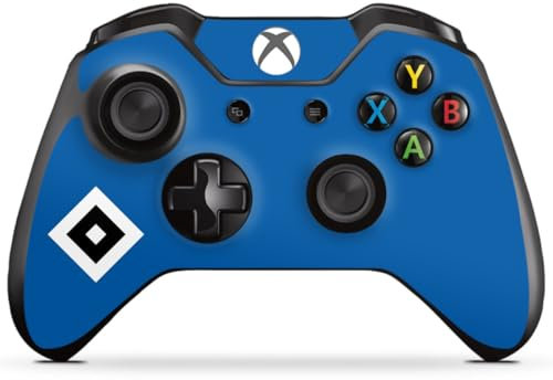 DeinDesign Skin kompatibel mit Microsoft Xbox One Controller Folie Sticker HSV Logo Hamburger SV